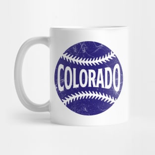 Colorado Retro Baseball - White Mug